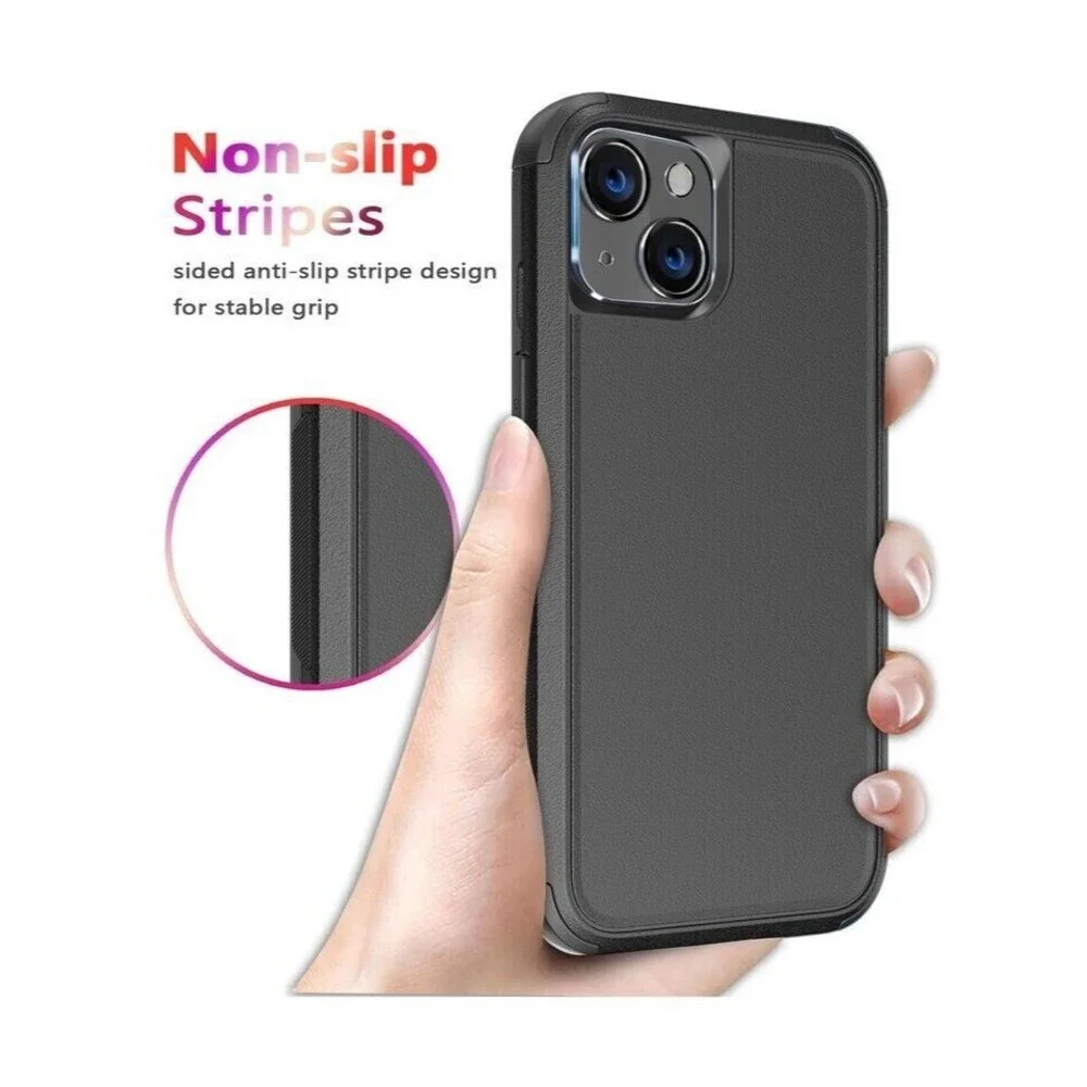 Diverbox for iPhone 14 Case [Shock-proof] [Drop-proof] [Tempered Glass Screen +